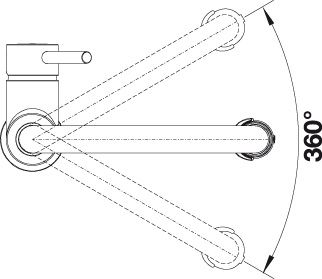 BLANCO CATRIS-S Flexo Metaloverflader
